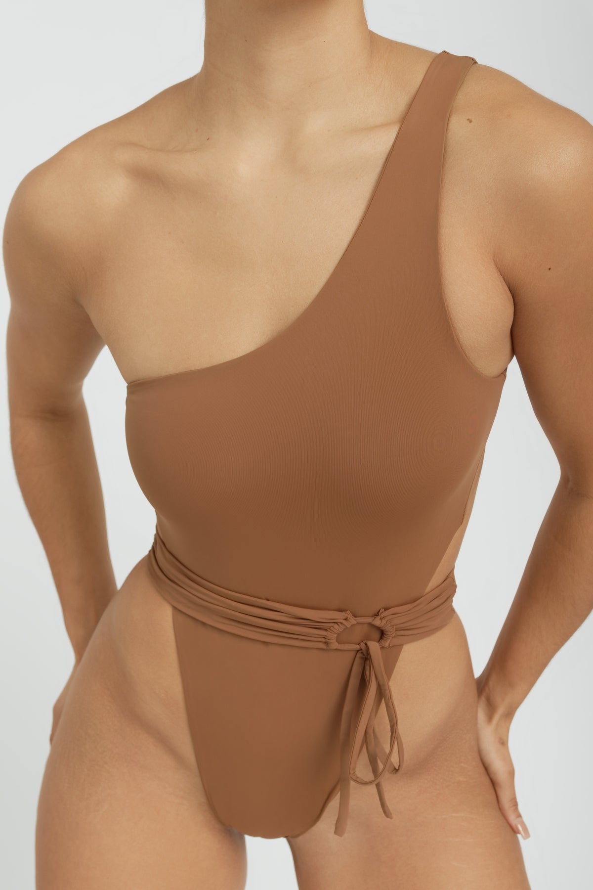 Maddox One Piece Pajamas for Women - Soft & Comfortable Brown Sugar Color Sleepwear - Perfect for Lounge, Sleep & Relaxation at Home