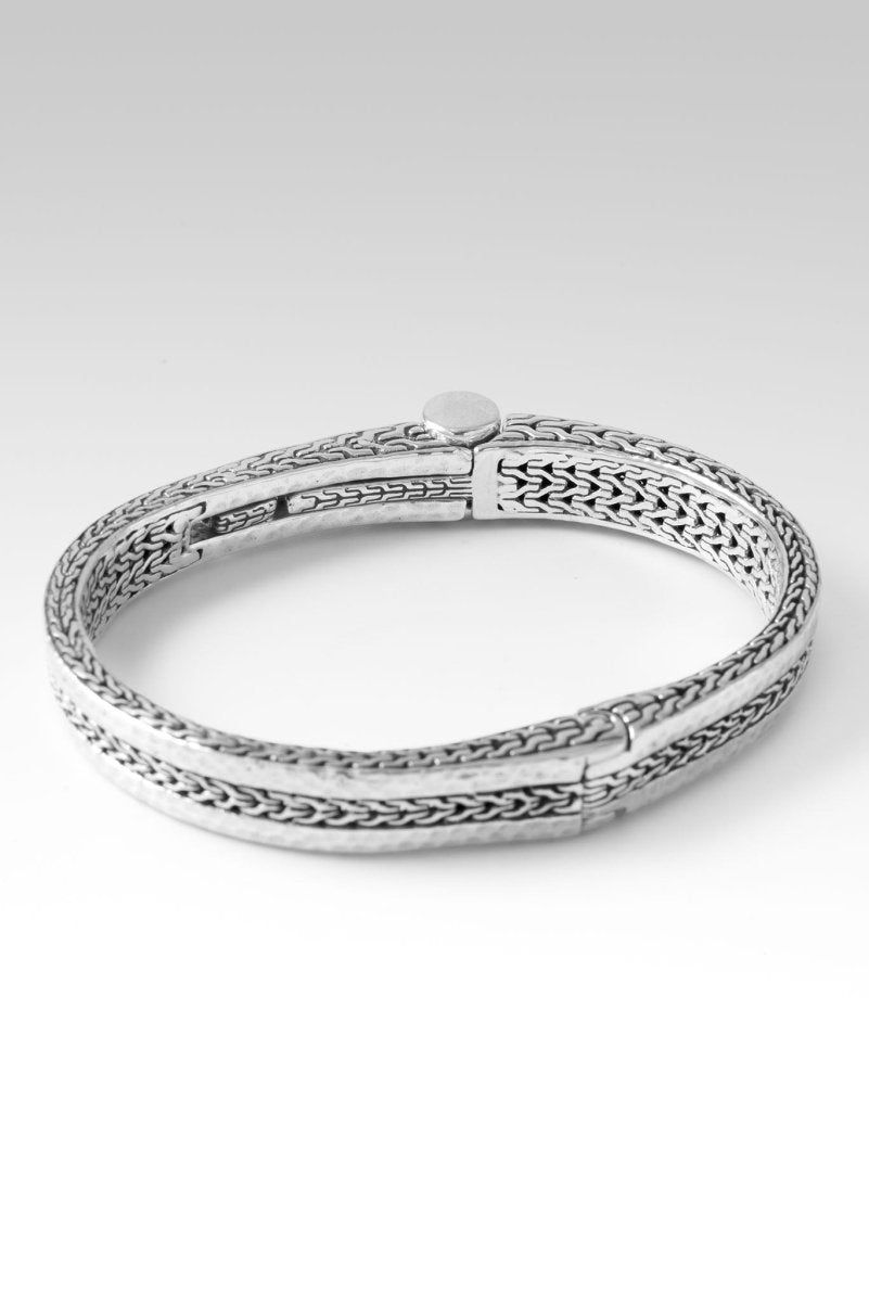 Iron Sharpens Iron Bangle™ - Stainless Steel Chain Link Bracelet for Men & Women - Motivational Jewelry Gift for Fitness, Gym & Daily Wear