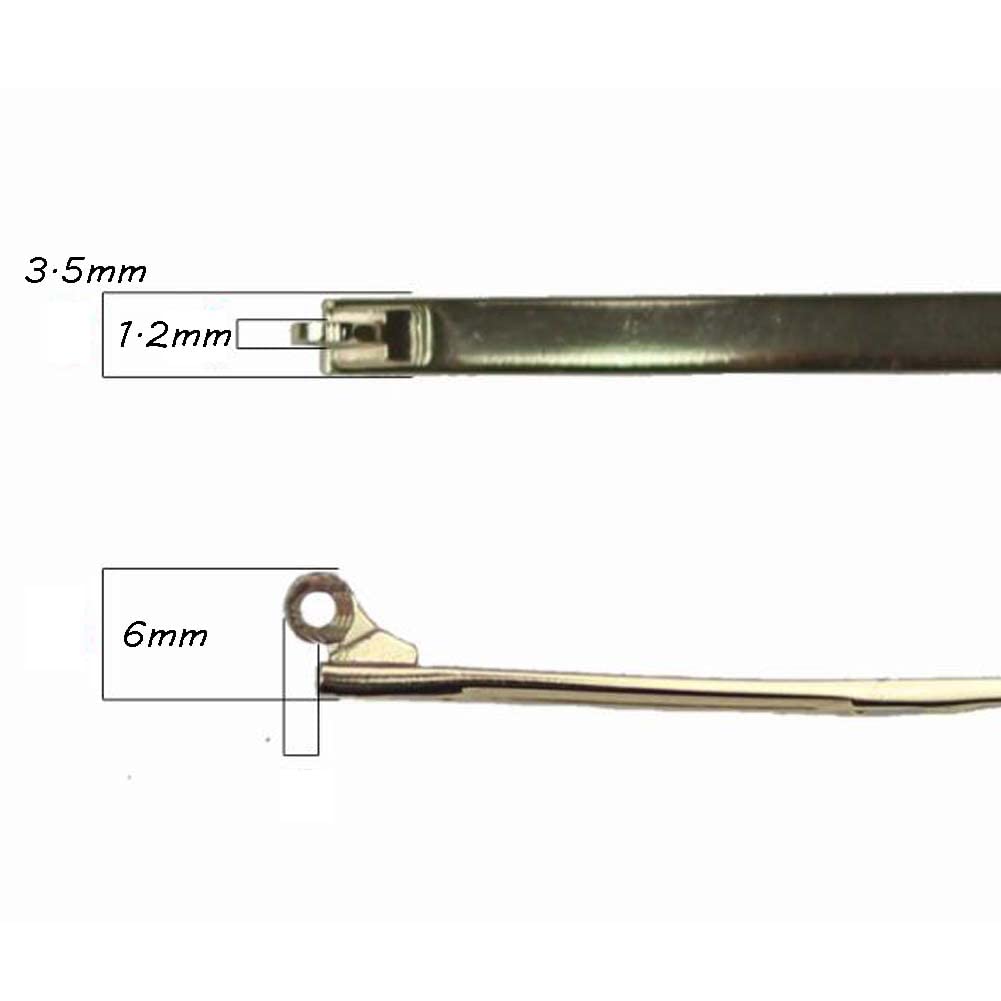 YGNJH Eyeglass Temple Tips Replacement - Plastic Eyeglass Parts, Metal Hinge Strength 1.2mm, 1 Pair Rose Gold | Perfect for Repairing Broken Glasses at Home or Office