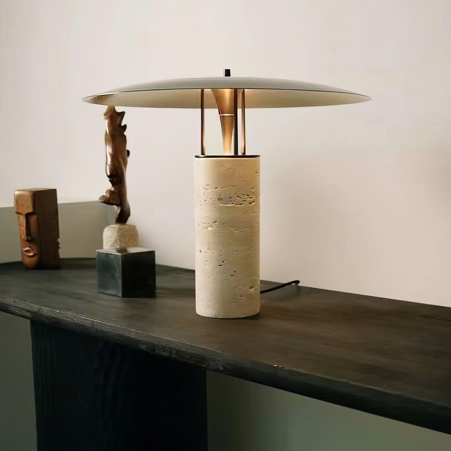 Luna Table Lamp - Modern LED Nightstand Light with Touch Control, Dimmable Warm White Light for Bedroom, Living Room, Office - Perfect for Reading, Relaxing & Decor