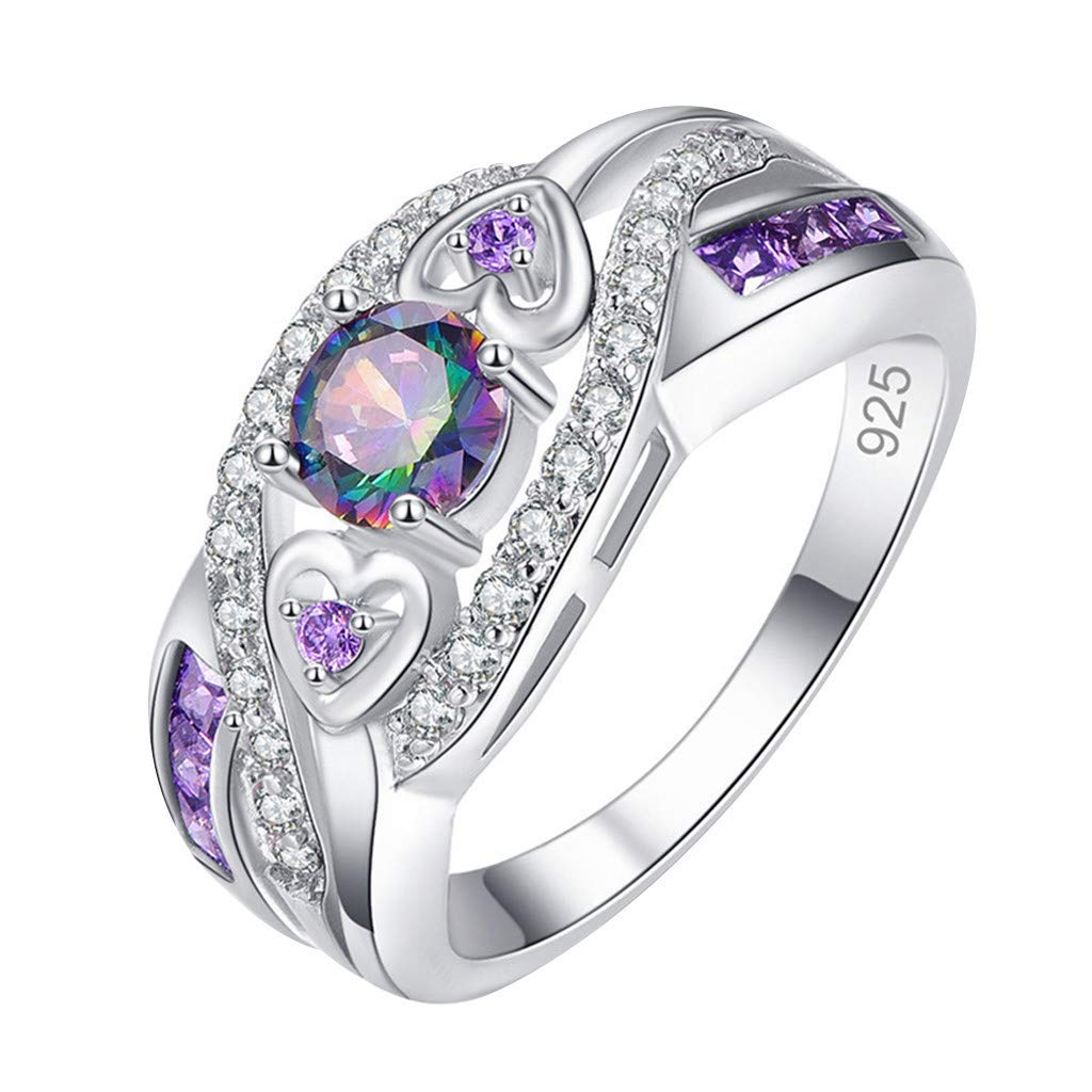 Luxury Women's Fashion Rings - Infinite Elements Zirconia Wedding Engagement Promise Eternity Ring for Girlfriend, Wife & Mother (Size 9) - Perfect for Anniversaries, Proposals & Special Occasions