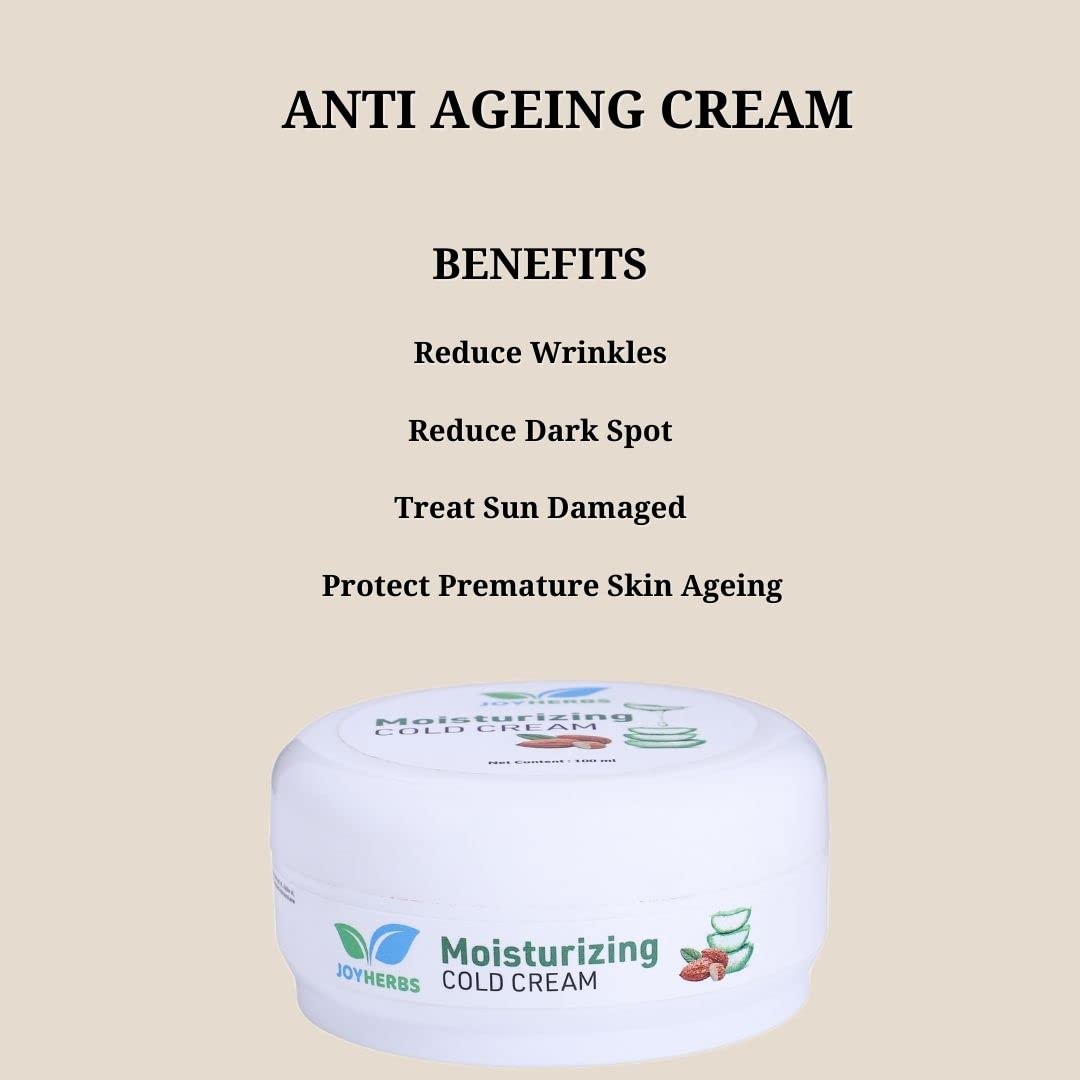JOYHERBS Vitamin C & Honey Nourishing Cold Winter Cream for Face & Body - 100G Illuminating Moisturizer for Dry Skin | Hydrating Winter Skincare & Night Cream