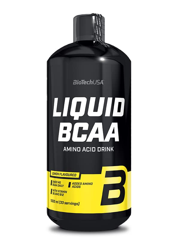 BioTechUSA Liquid BCAA 1000ml - Lemon Flavor Branched Chain Amino Acids for Muscle Recovery & Workout Performance | Ideal for Post-Workout, Gym & Fitness Enthusiasts