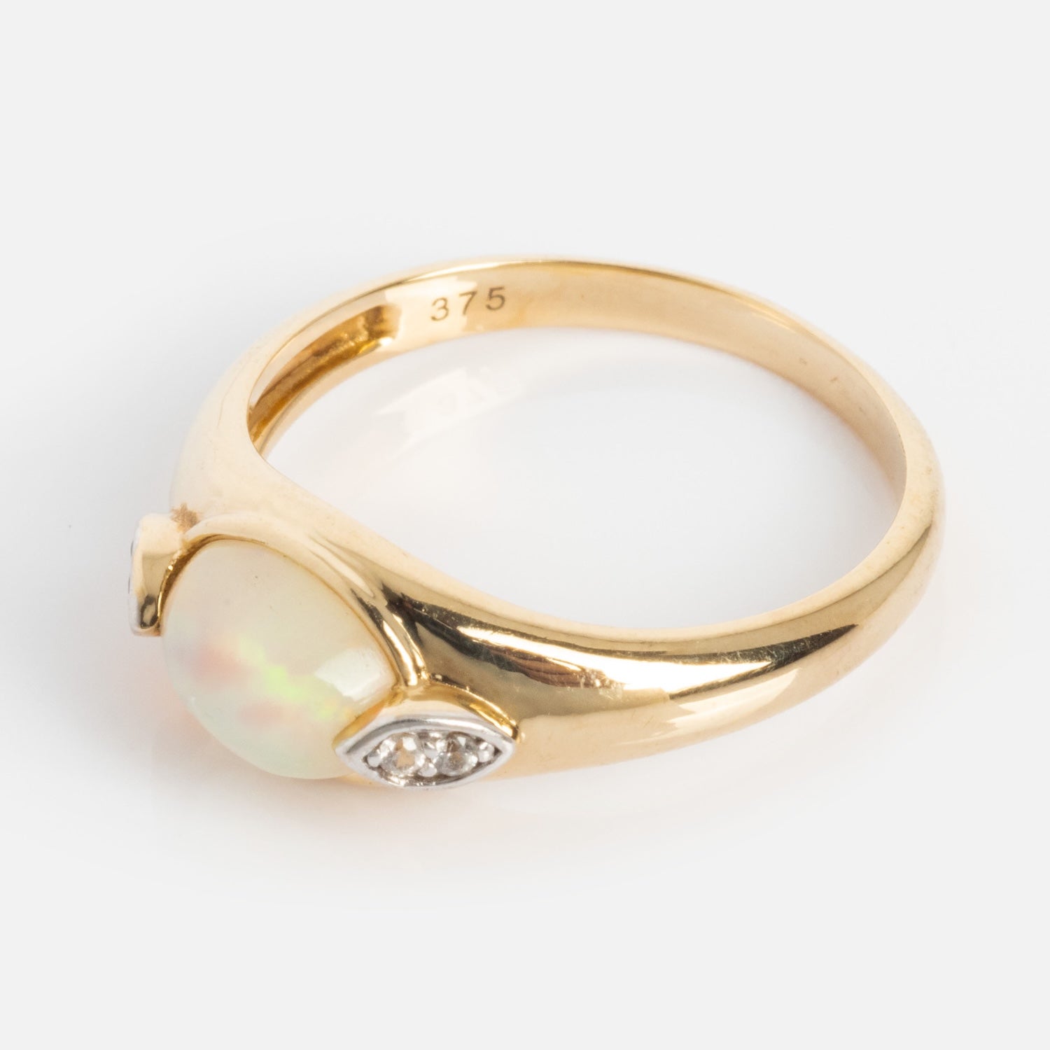 Solid Gold Crystal Ball Opal Ring - Elegant 14K Gold Gemstone Jewelry for Women | Perfect for Special Occasions, Weddings & Gift Giving