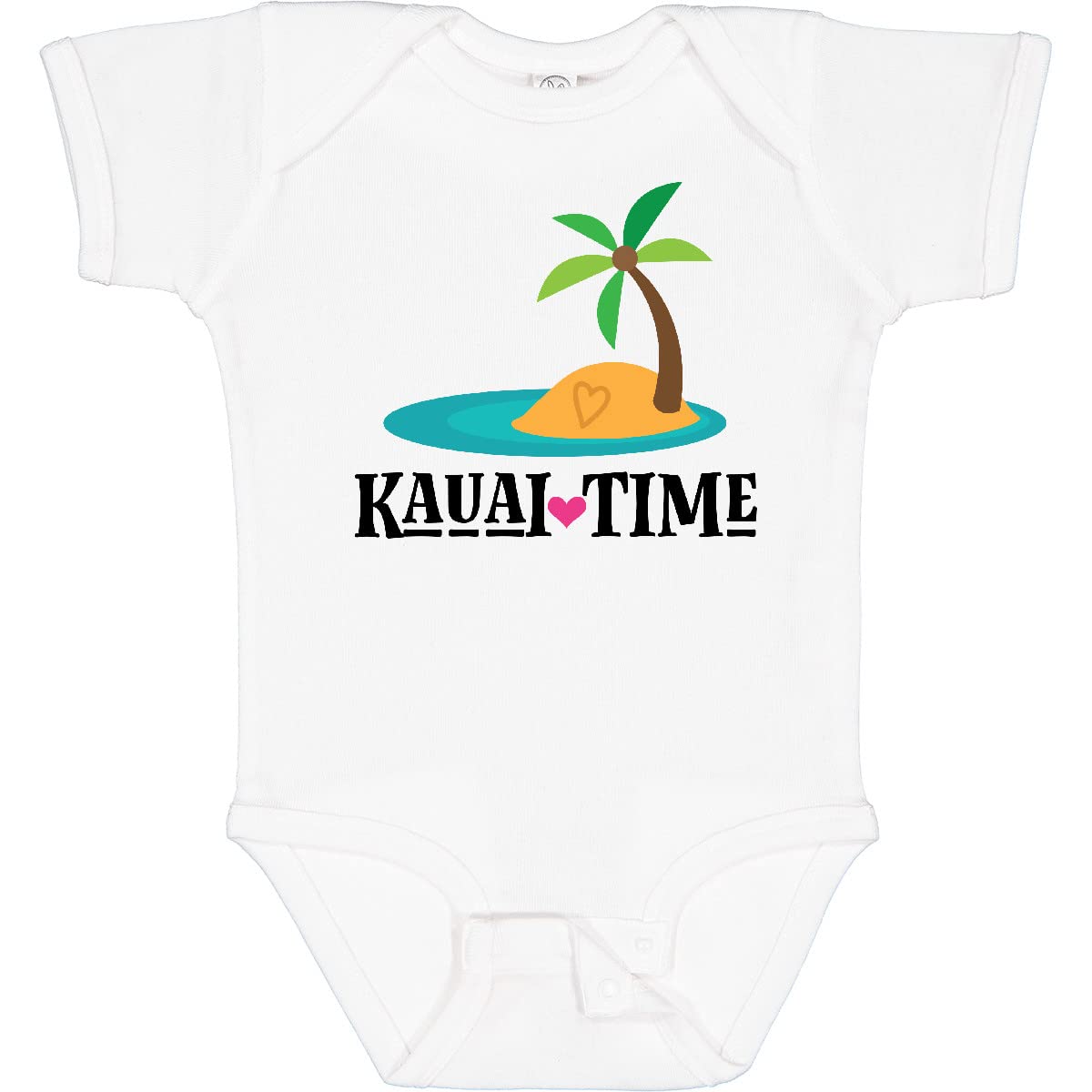 Inktastic Kauai Time Hawaii Island Baby Bodysuit - Soft Cotton Infant Onesie for Boys & Girls - Perfect for Beach Vacations, Family Photos & Hawaiian Theme Parties