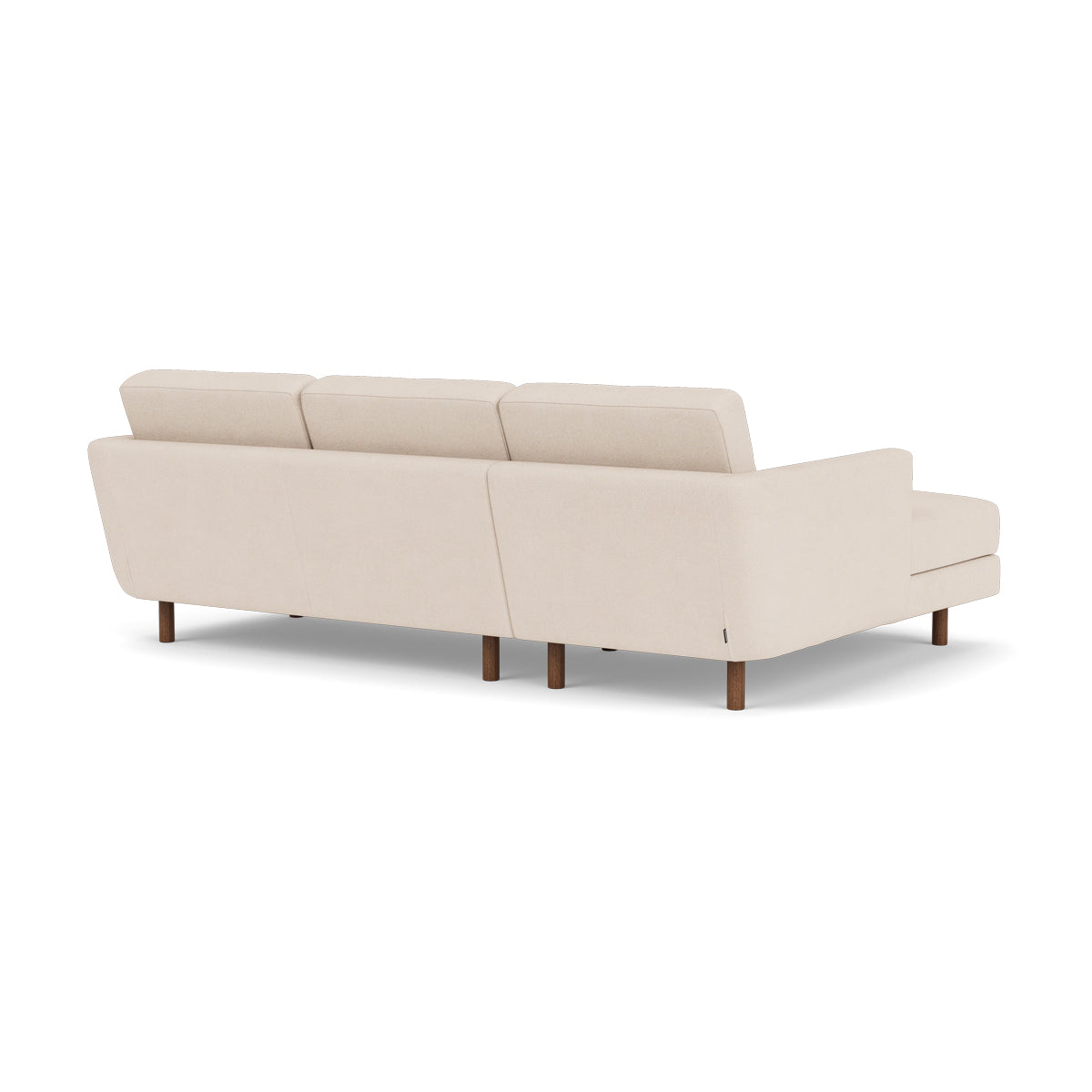 Conrad Fabric Left Chaise Sofa - Modern L-Shaped Sectional Couch with Reversible Chaise Lounge for Living Room, Apartment & Home Theater Comfortable Seating