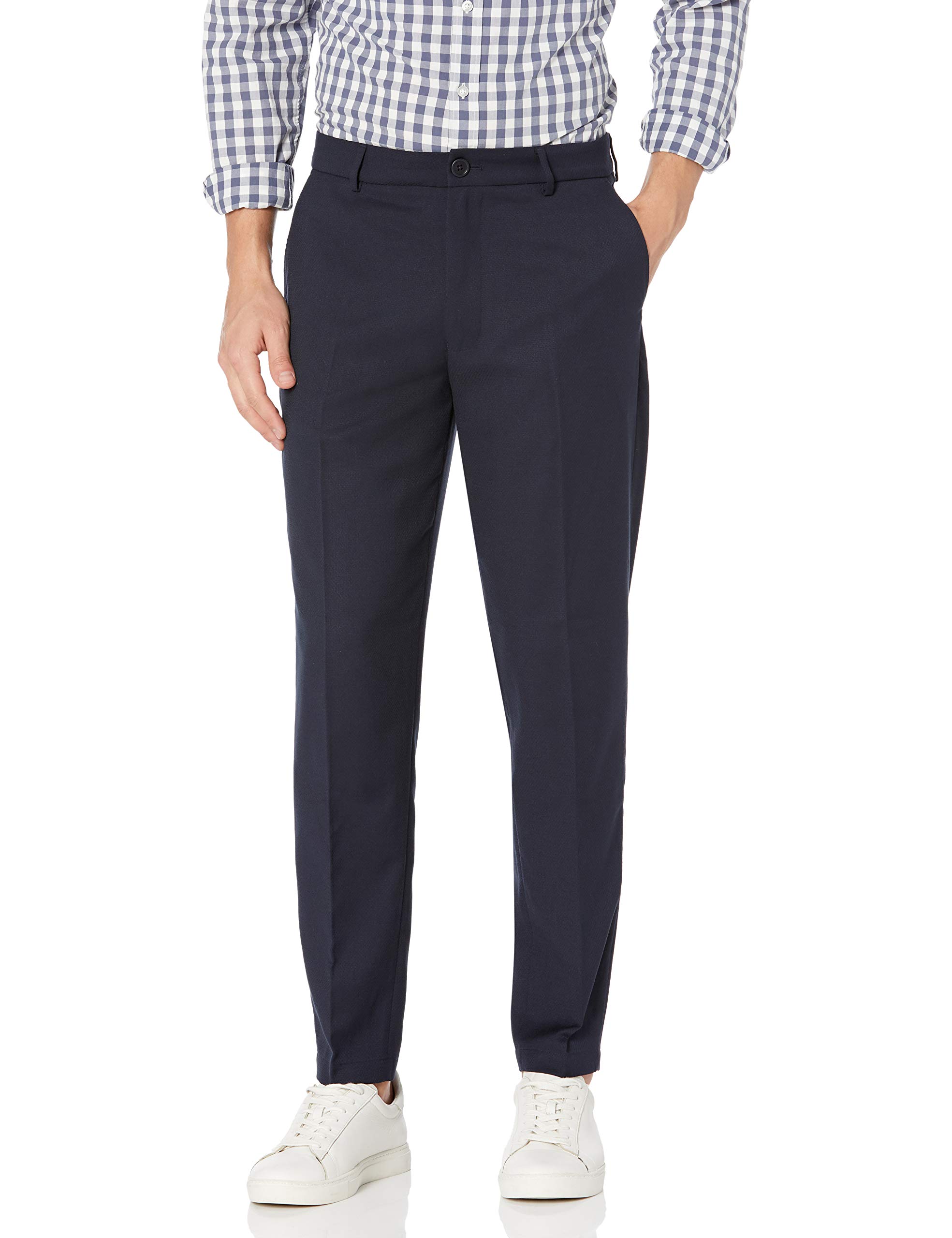 ARMANI EXCHANGE Men's Slim Fit Dress Pants - Classic Tailored Suit Trousers for Business & Formal Occasions