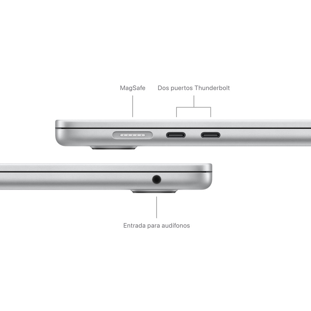 Apple MacBook Air 15-inch Laptop with M3 Chip - 8-Core CPU, 10-Core GPU, 256GB SSD Storage - Silver | Perfect for Work, Study & Creative Projects