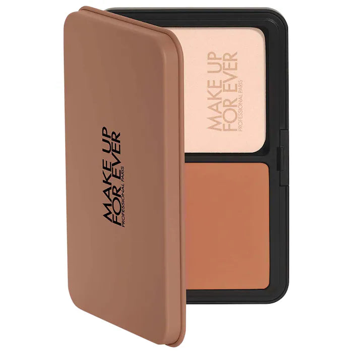 Make Up For Ever HD Skin Matte Velvet Powder Foundation - Oil Control & Pore Minimizing - Long Lasting Full Coverage Makeup for Flawless Skin - Perfect for Daily Wear & Photography