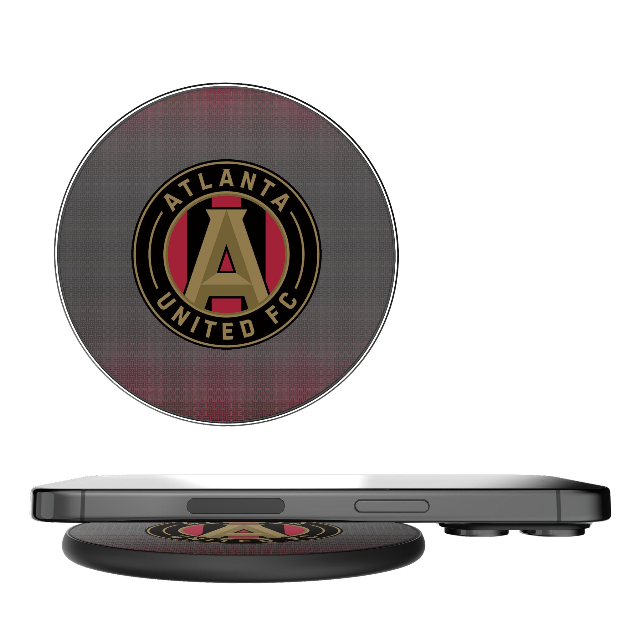 Atlanta United FC 15W Fast Wireless Charger - Qi Certified Phone Charging Pad for iPhone, Samsung, Galaxy - Perfect for Home, Office & Car Use