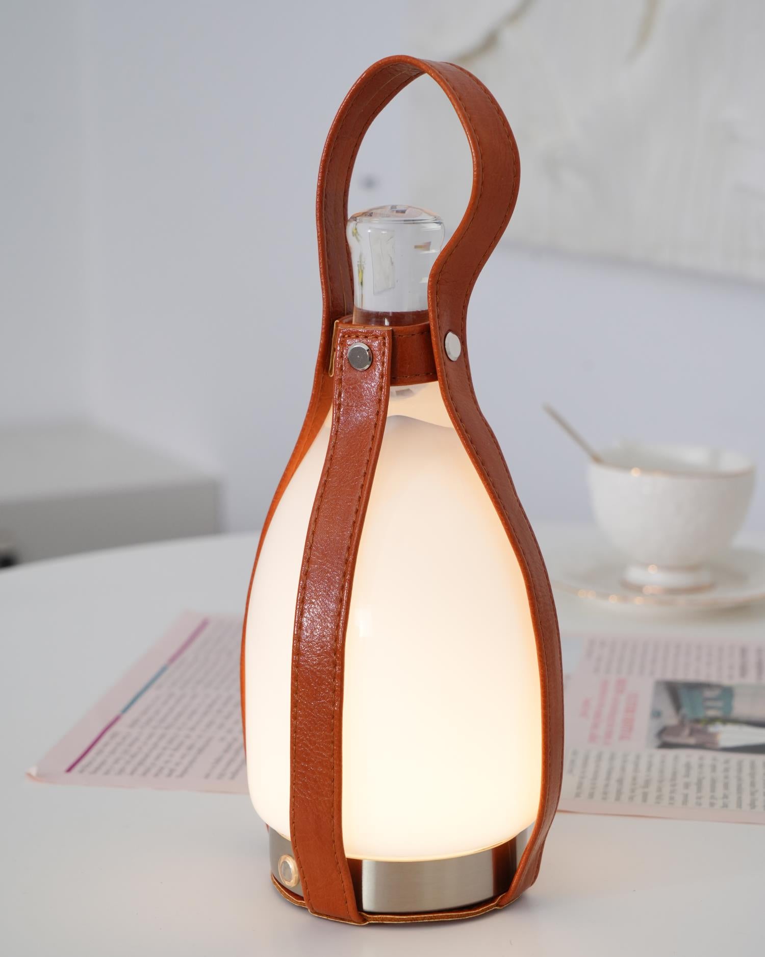 Bell Portable Battery Table Lamp - USB Rechargeable LED Night Light for Bedroom, Camping, Travel & Emergency Use