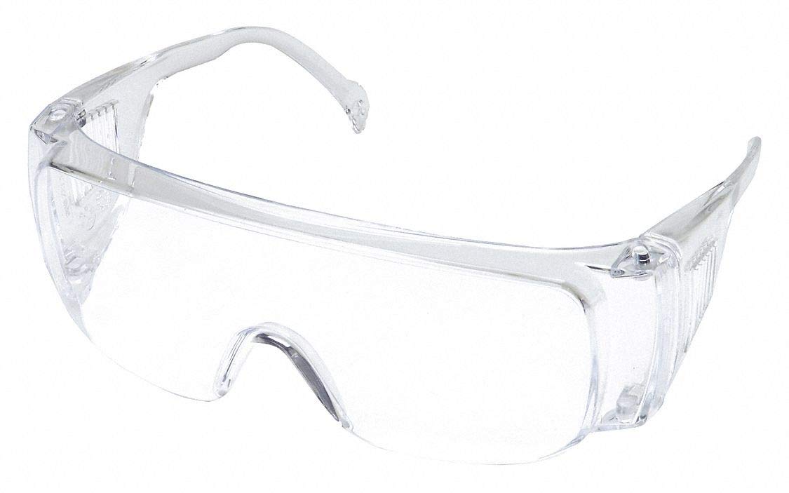 Condor Clear Safety Glasses OTG - ANSI Z87.1 Certified Protective Eyewear for Work & Hobbies - Comfortable Over-The-Glass Design for Woodworking, Construction, and DIY Projects