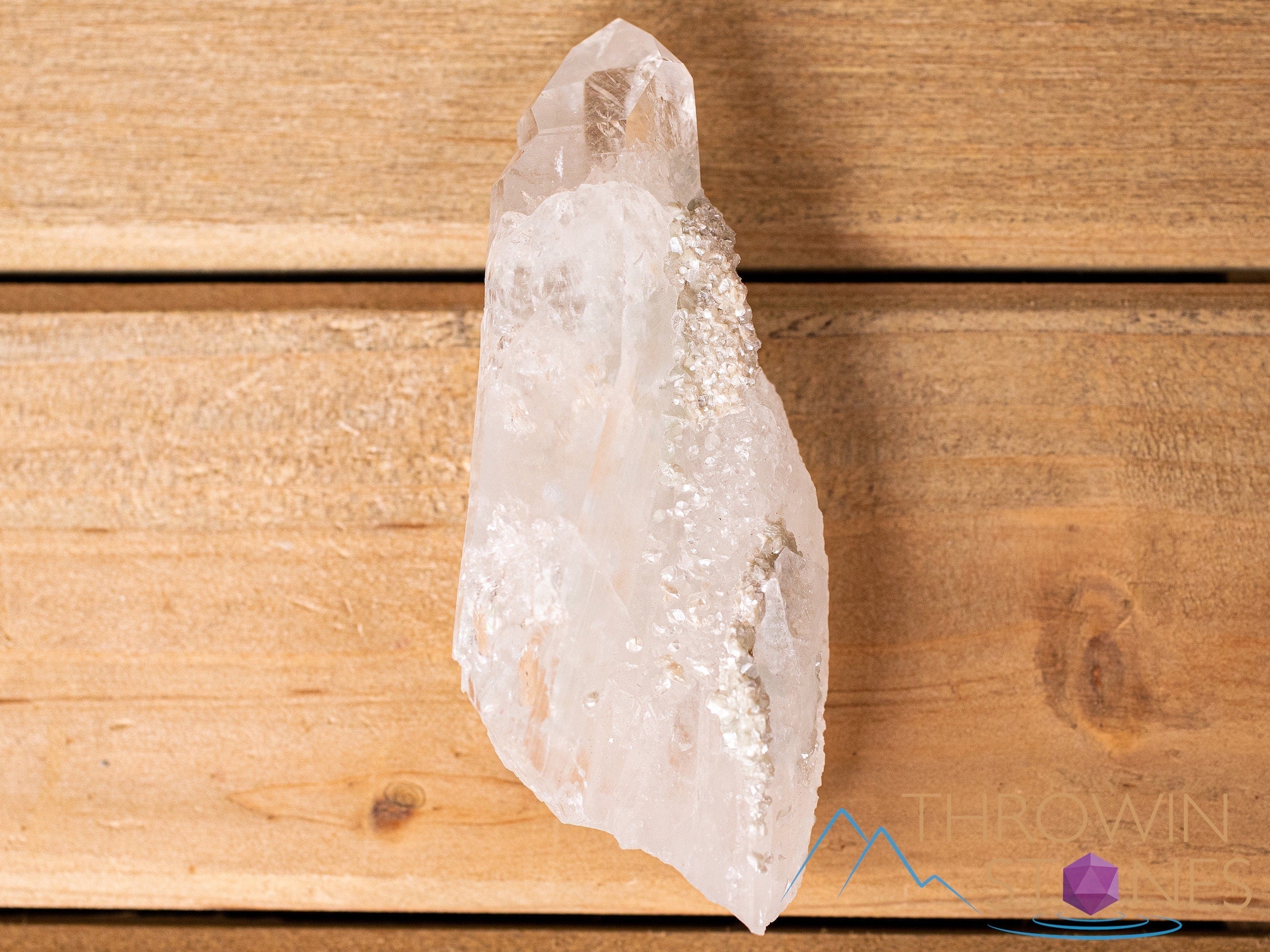 Natural Cookeite in Clear Quartz Raw Crystal - Healing Stone for Home Decor, Housewarming Gift, and Spiritual Healing | Perfect for Meditation, Feng Shui, and Crystal Collections