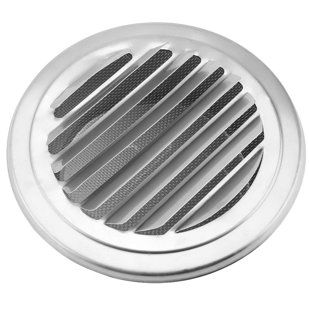 Stainless Steel Ventilation Cover - Rustproof Air Valve with Flat Head Round Design for Home & RV Ventilation Systems