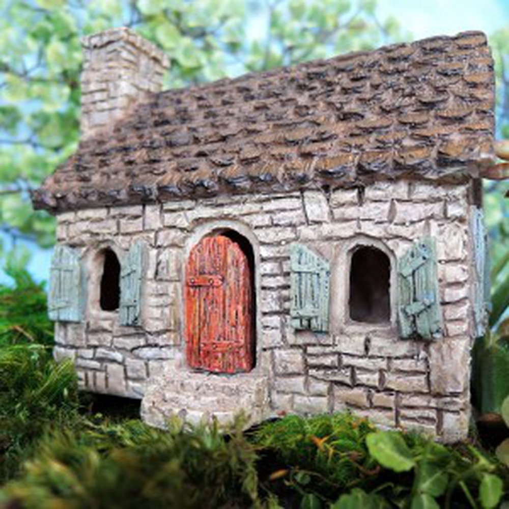 Enchanted Walnut Ridge Fairy House - Handcrafted Miniature Fairy Garden Decor for Outdoor & Indoor Use - Perfect for Gardens, Terrariums, and Magical Play Spaces