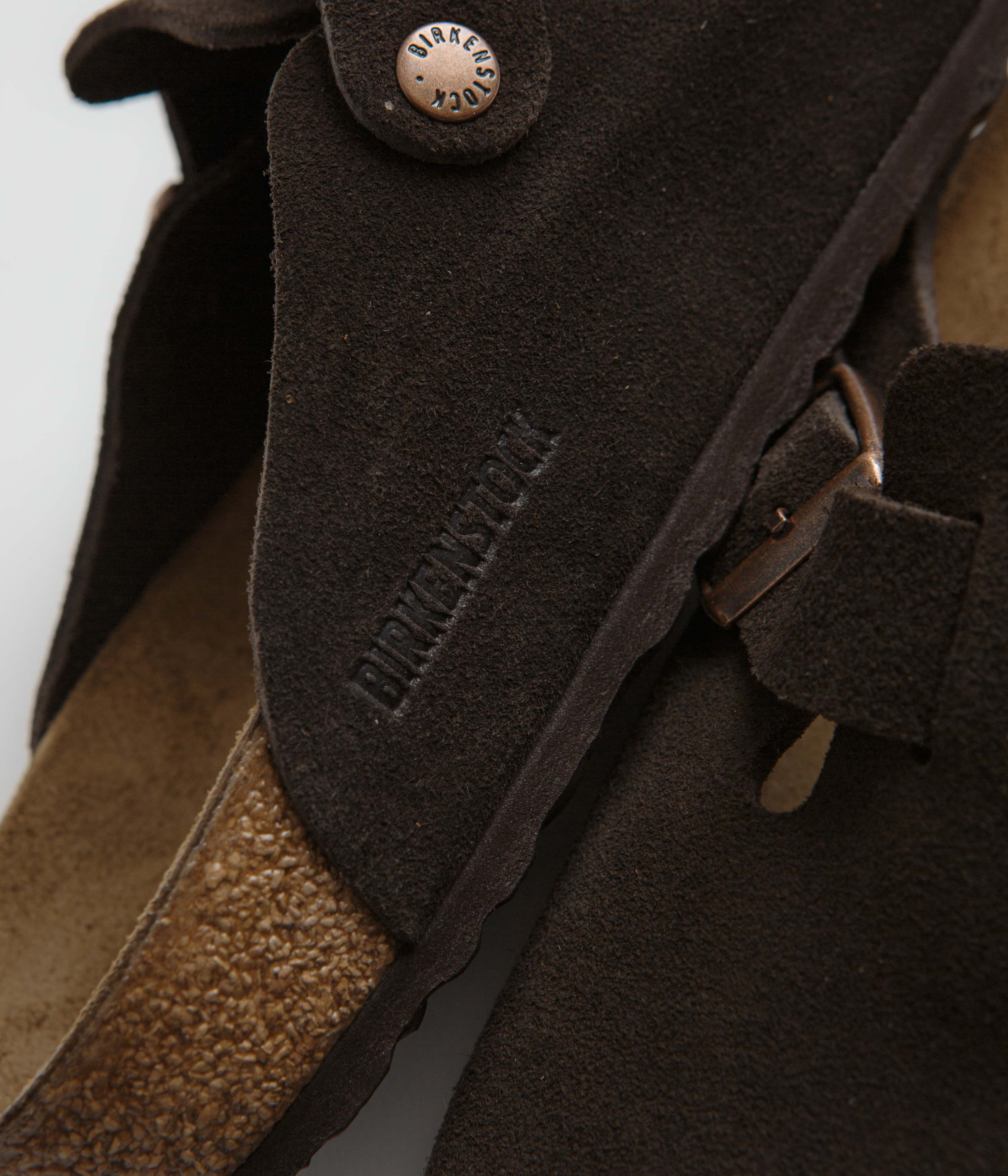 Birkenstock Boston Soft Footbed Clogs for Men & Women - Mocha Suede - Comfortable Slip-On Shoes for Home, Office & Casual Wear