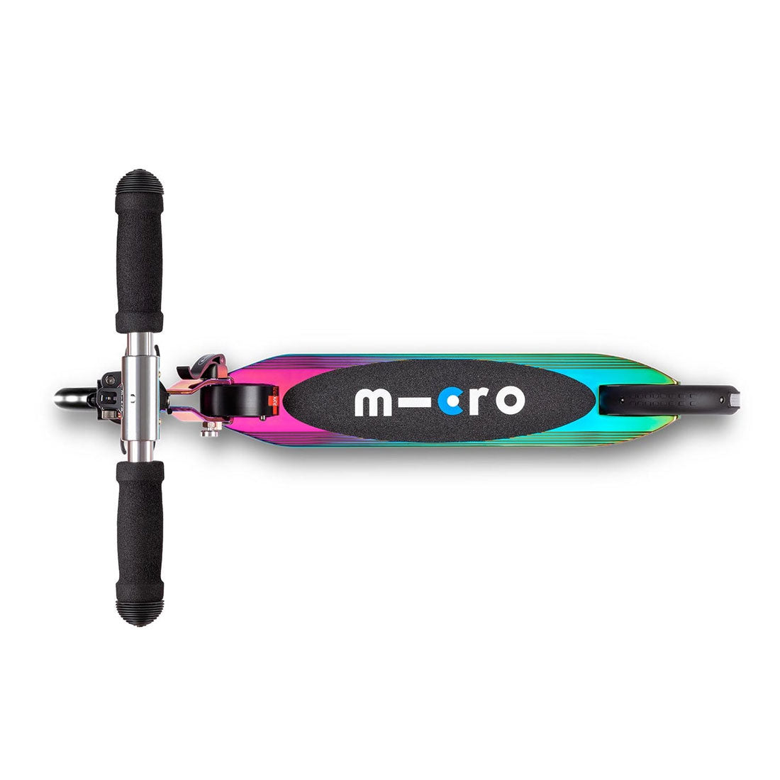 Micro Sprite Kids LED Scooter with Neochrome Finish - 3 Wheel Light Up Kick Scooter for Boys & Girls Ages 5-12 - Fun Outdoor Ride-On Toy for Park, Neighborhood & Sidewalk Adventures