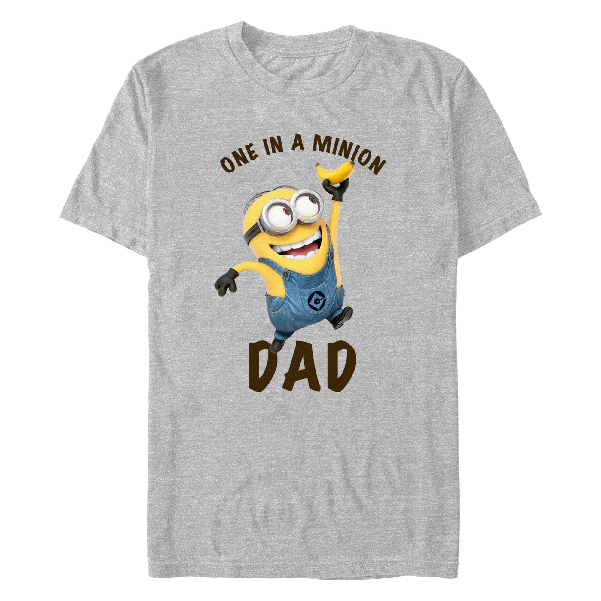Big & Tall Minion Graphic T-Shirt for Men - Soft Cotton Tee - Funny Cartoon Movie Shirt - Perfect for Casual Wear, Gifts & Fan Merchandise