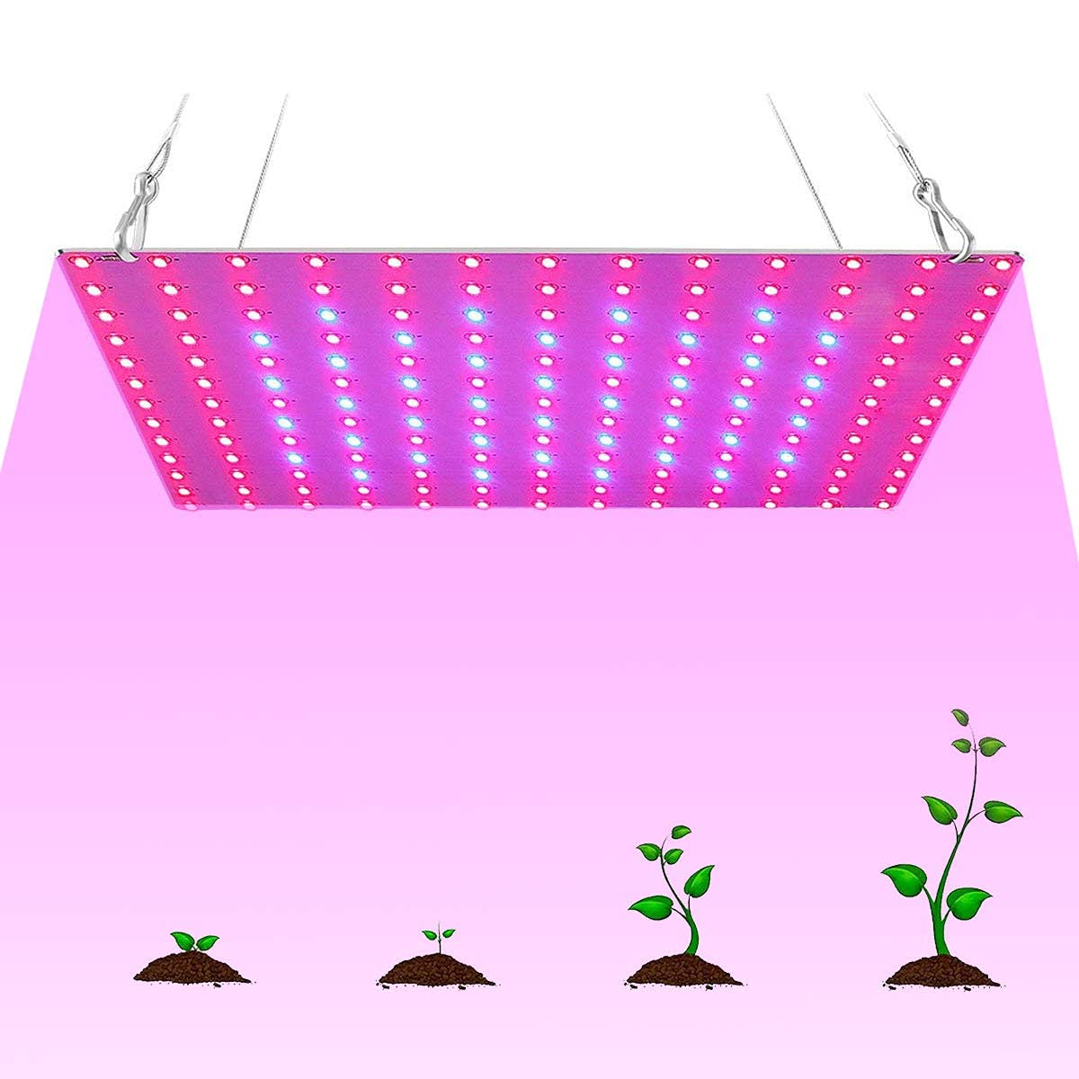 45W LED Full Spectrum Grow Light for Indoor Plants - Hydroponic Greenhouse Veg, Flower & Seedling Growth - Blue Red Plant Lamp for Home Decoration & Indoor Gardening