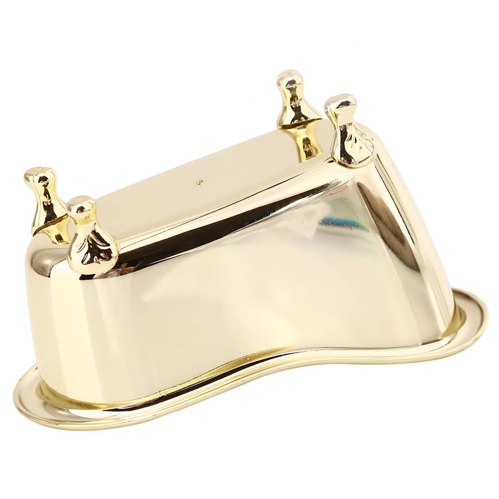 Mini Bathtub Storage Box - Jewelry & Makeup Organizer (Golden) for Bathroom & Vanity
