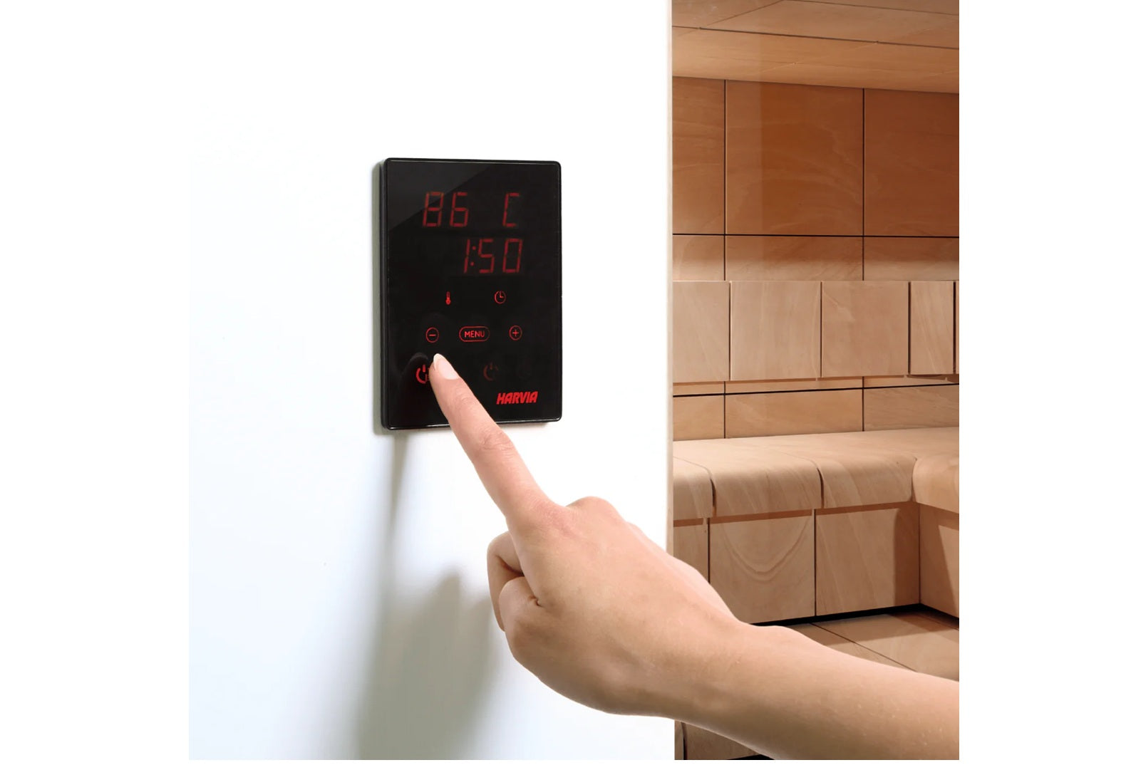 Harvia Spirit Electric Sauna Heater with Xenio WiFi Control - Smart Home Spa & Wellness Solution for Indoor Sauna Rooms