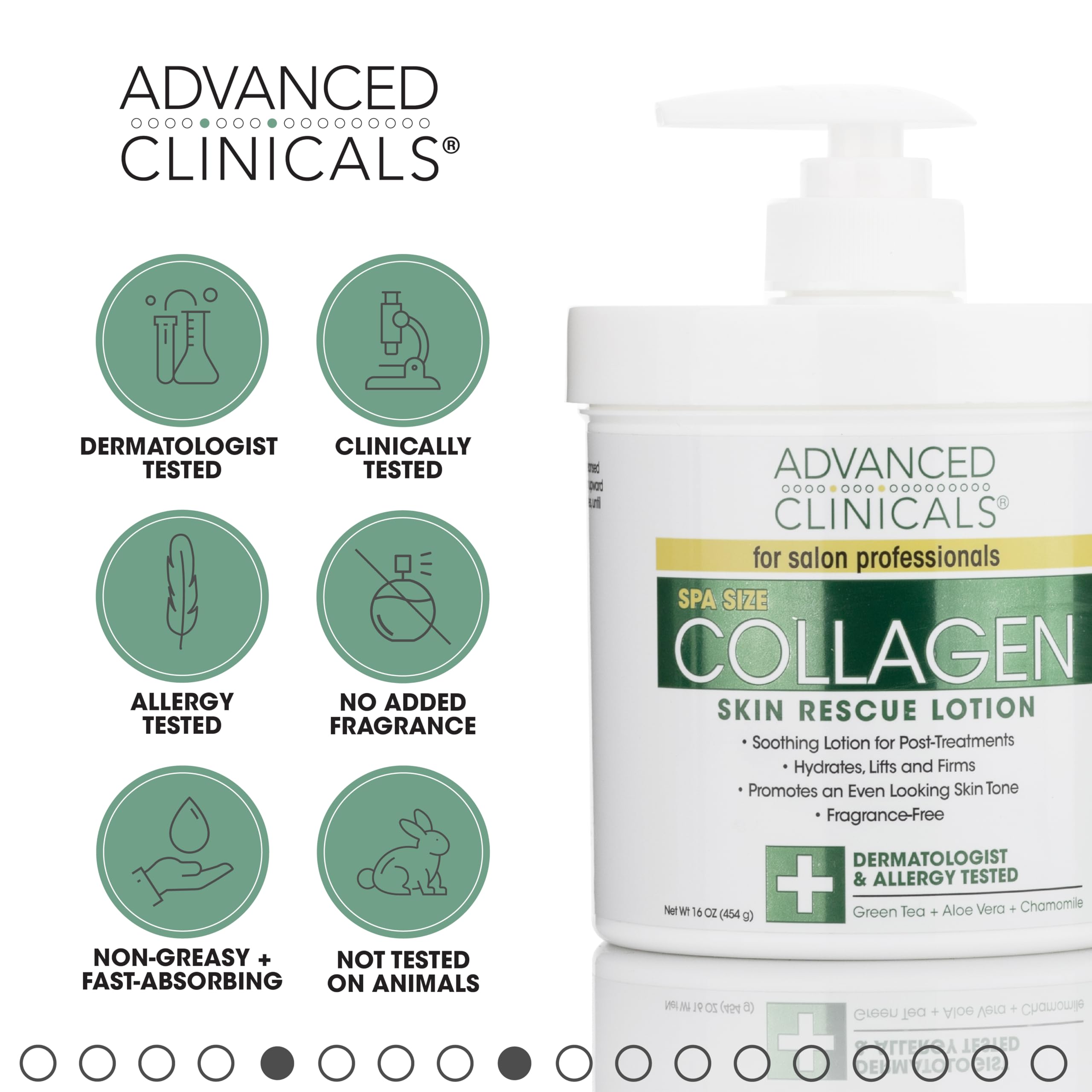 Advanced Clinicals Hyaluronic Acid & Collagen Skin Rescue Cream Set - Deep Hydration & Anti-Aging Face Moisturizer for Dry, Sensitive Skin | Day & Night Use for Glowing Complexion