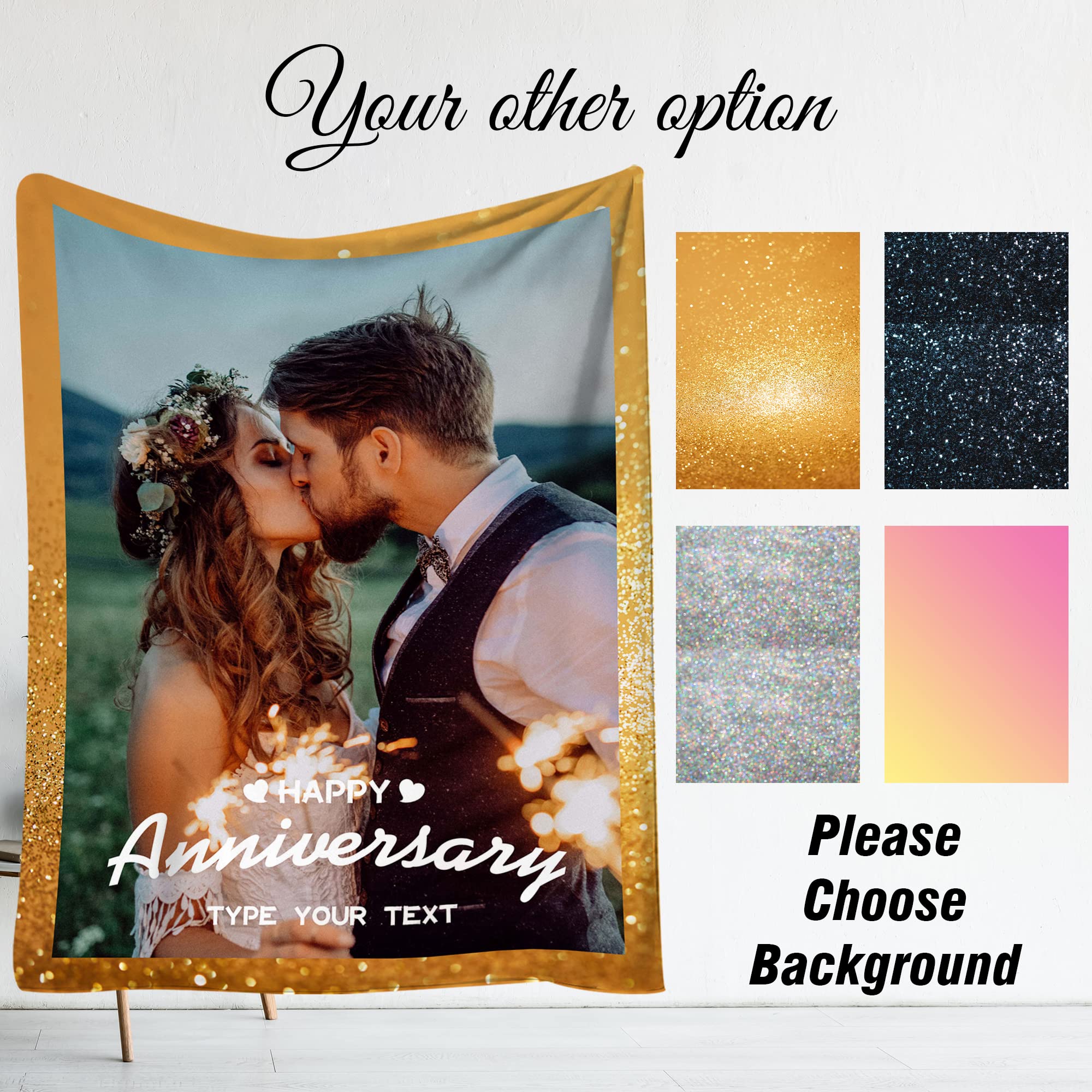 Custom Photo Collage Fleece Blanket - Personalized 50