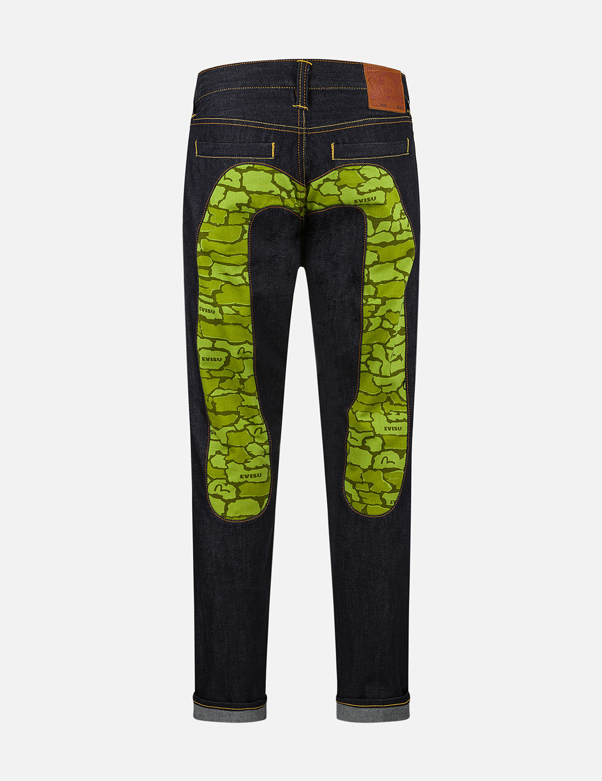 Ishigaki Camouflage Slim Fit Jeans for Men - Stretch Comfort Denim Pants with Hidden Pocket #2010 | Perfect for Outdoor Adventures, Casual Wear & Street Style