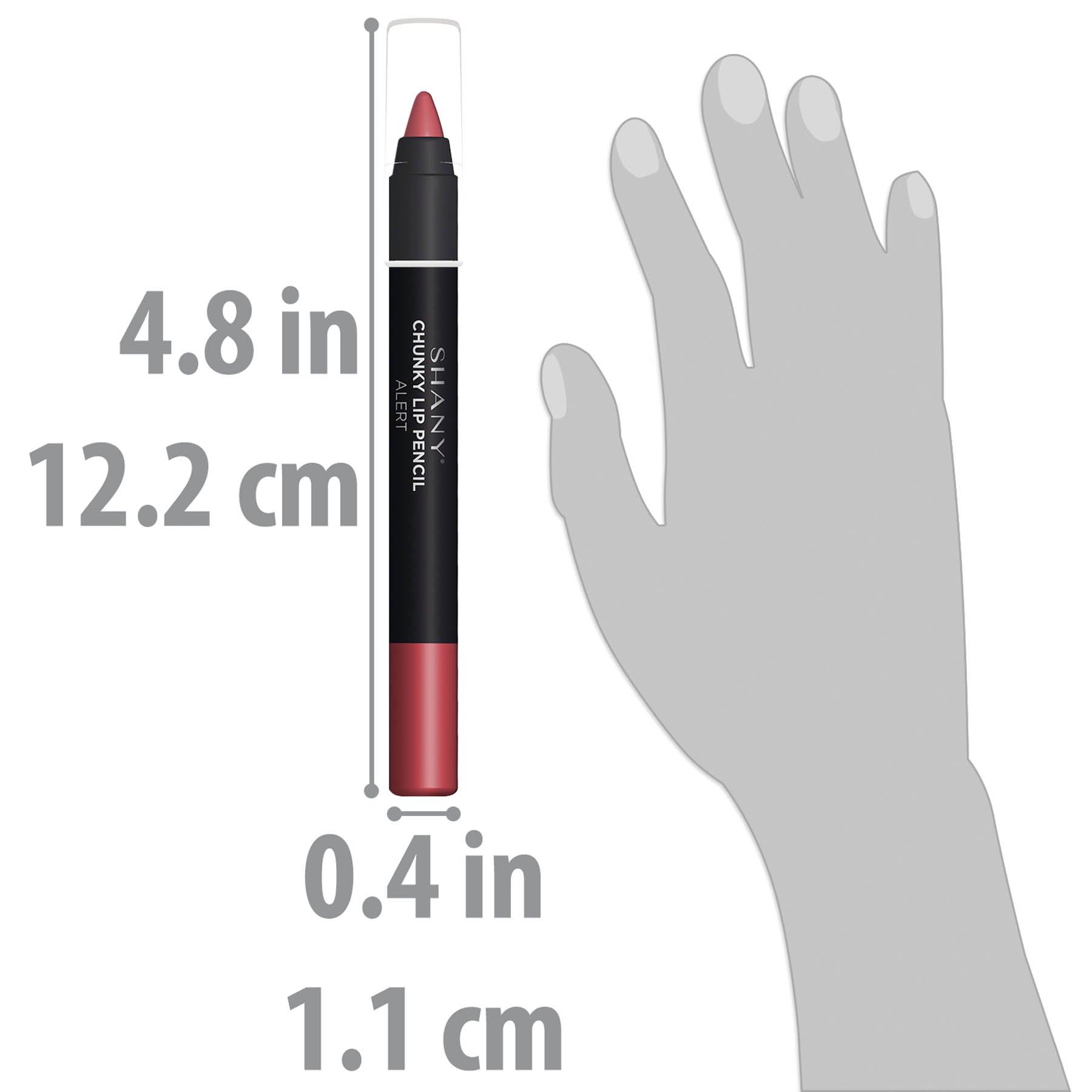 SHANY Chunky Lipstick Lip Pencil - Long Lasting Matte Lip Liner for Bold Lip Looks | Perfect for Everyday Wear, Parties & Special Occasions