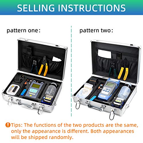 22 in 1 FTTH Fiber Optic Tool Kit with FC-6S Cleaver, Optical Power Meter & Visual Fault Locator - Professional Cold Connection Tools for Fiber Optic Cable Installation & Maintenance
