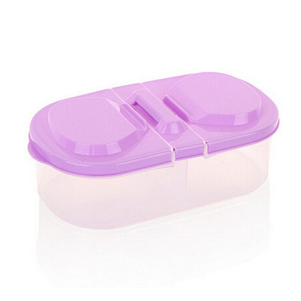 Fresh Food Storage Container - Airtight Plastic Cereal & Snack Organizer for Kitchen, Pantry, Office - BPA-Free Food Saver Box for Dry Goods, Beans, Nuts, Fruits (Purple) | Ideal for Meal Prep, Camping & Home Organization