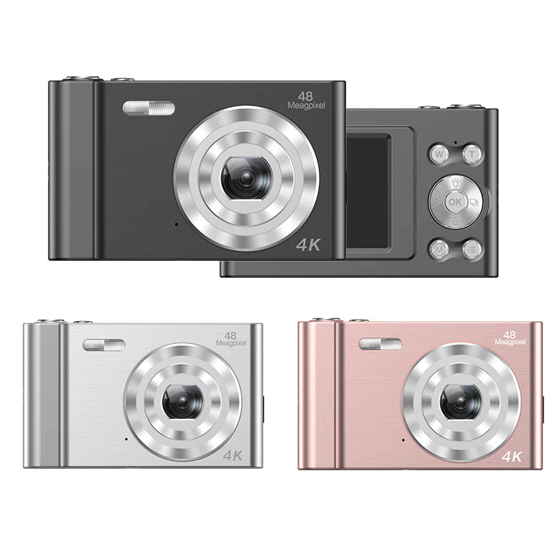 48MP 4K Digital Camera with WiFi - Professional Vlogging Camera for YouTube, Travel & Family Photography - Perfect for Content Creators, Bloggers and Beginners