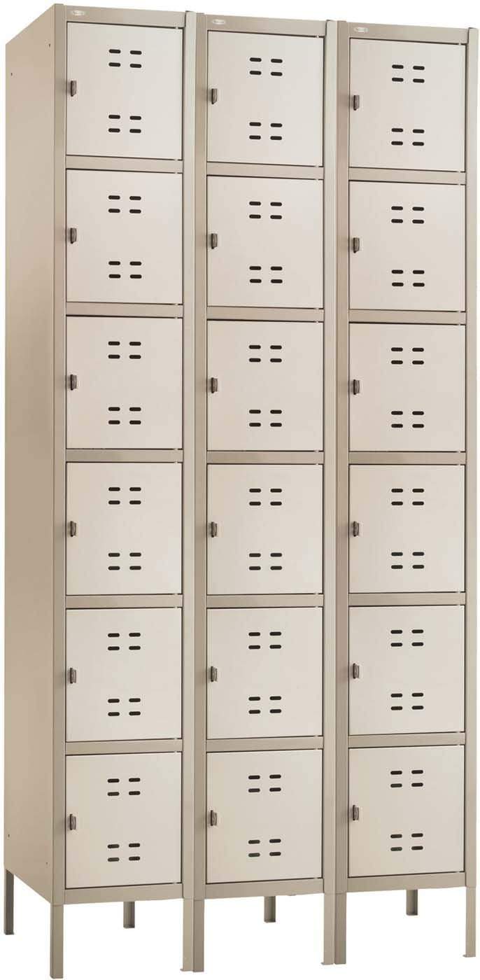3 Column Box Locker - Heavy Duty Metal Storage Cabinet for Office, Garage & Warehouse Organization - Secure Document & Tool Storage Solution