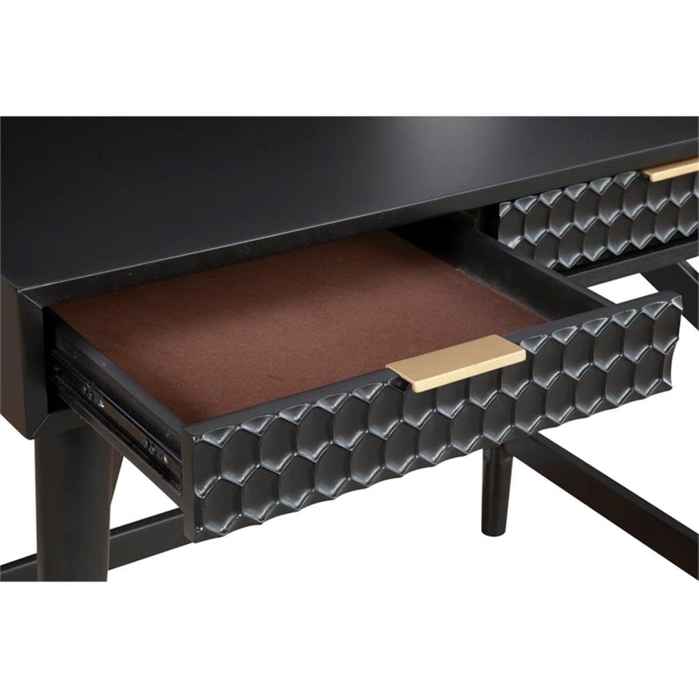 Black Pearl Mini Desk - Compact Home Office & Study Table