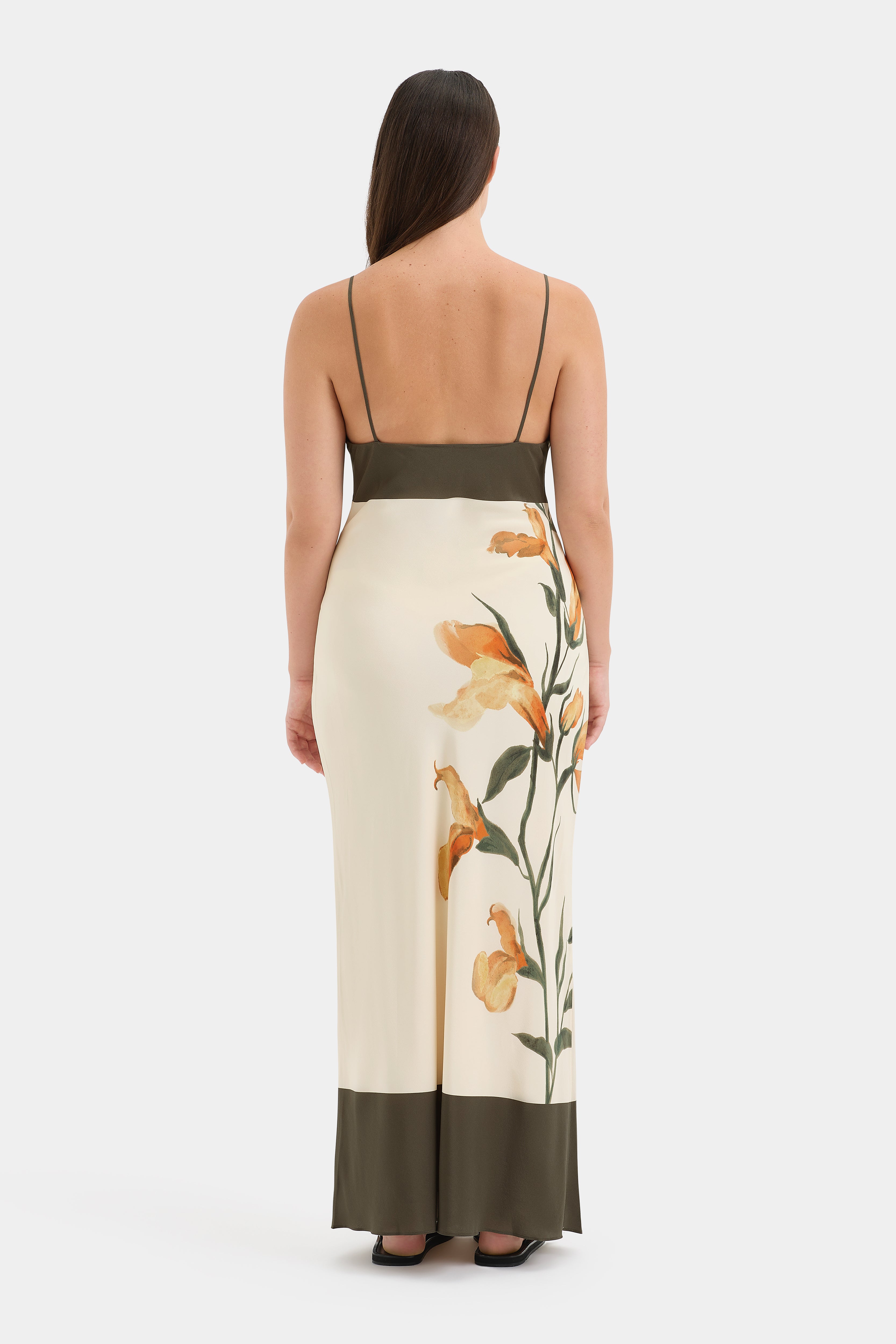 Elegant Constance V Neck Slip Dress for Women - Flowy Summer Midi Dress with Adjustable Straps | Perfect for Weddings, Date Nights & Beach Vacations