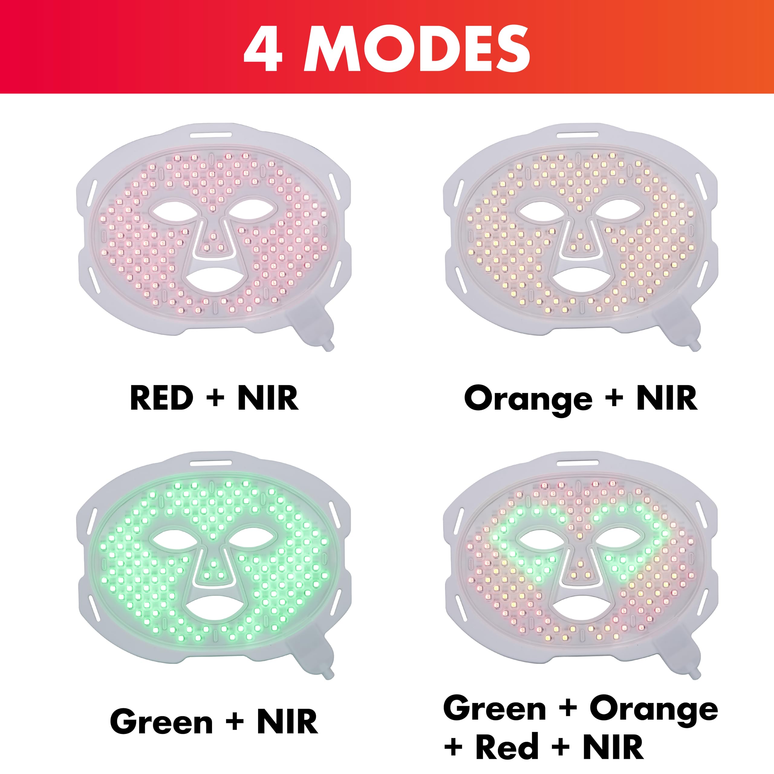 MitoGLOW Red Light Therapy Mask for Face and Neck - Rechargeable Portable LED Light Therapy Mask for Glowing Skin - At-Home Anti-Aging & Skincare Treatment - Perfect for Daily Use, Travel, and Post-Workout Recovery