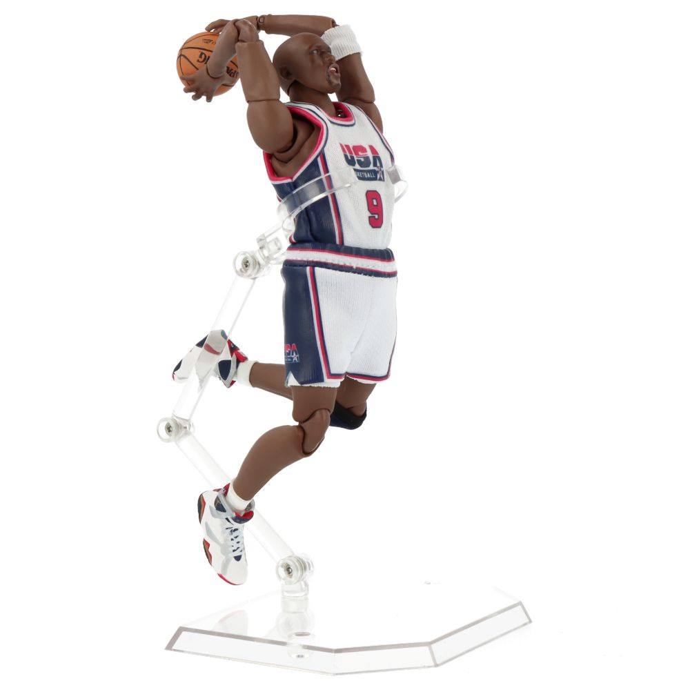 MAFEX Michael Jordan Team USA Action Figure - Collectible NBA Basketball Toy for Fans & Gift - Perfect for Display, Play & Sports Memorabilia Collections