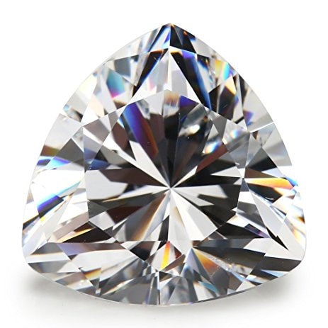 Wholesale 4mm 8mm White Cubic Zirconia (CZ) Trillion Cut VVS Eye Clean Gemstones for Jewelry Making, Engagement Rings & Wedding Bands