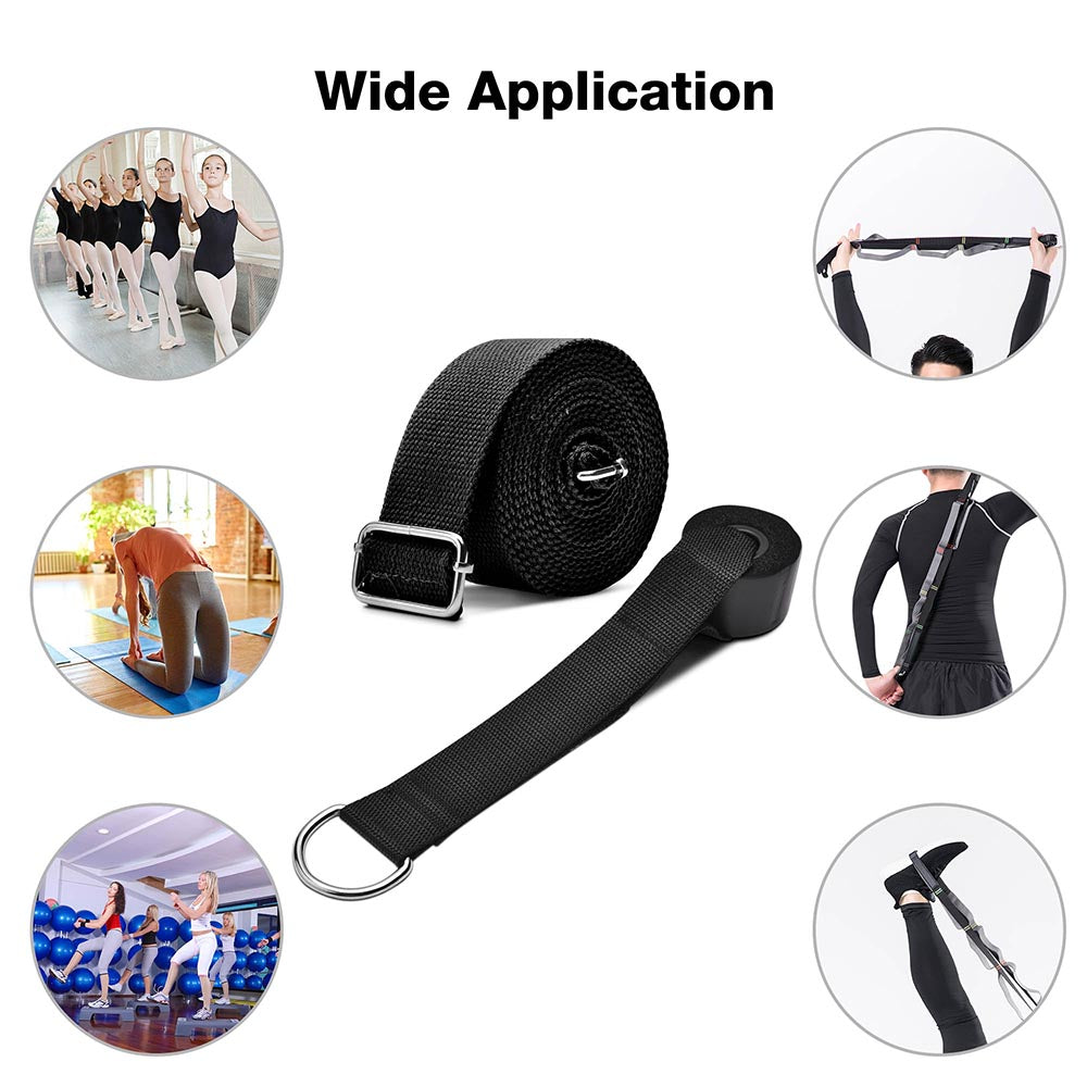 TheLAShop Premium Door Stretch Strap - Heavy Duty Doorway Yoga Trapeze Belt Anchor for Home Fitness, Aerial Yoga & Pilates - Perfect for Stretching, Inversion Therapy & Workout Training