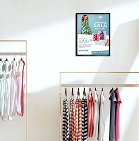 11x14 Picture Frame - Beveled Aluminum Slide-In Frame for Posters, Signs & Artwork - Top or Side Load Design - Perfect for Home, Office & Gallery Displays