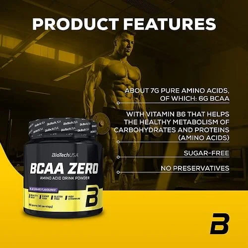 BioTechUSA BCAA Zero 360g - Premium Branched-Chain Amino Acid Supplement for Muscle Recovery & Workout Performance | Ideal for Athletes, Gym & Fitness Enthusiasts