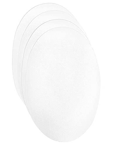 Round Fabric Repair Patch for Hats, Clothes, Quilts & Curtains - Iron-On Adhesive Mending Patches for DIY Clothing Repair at Home