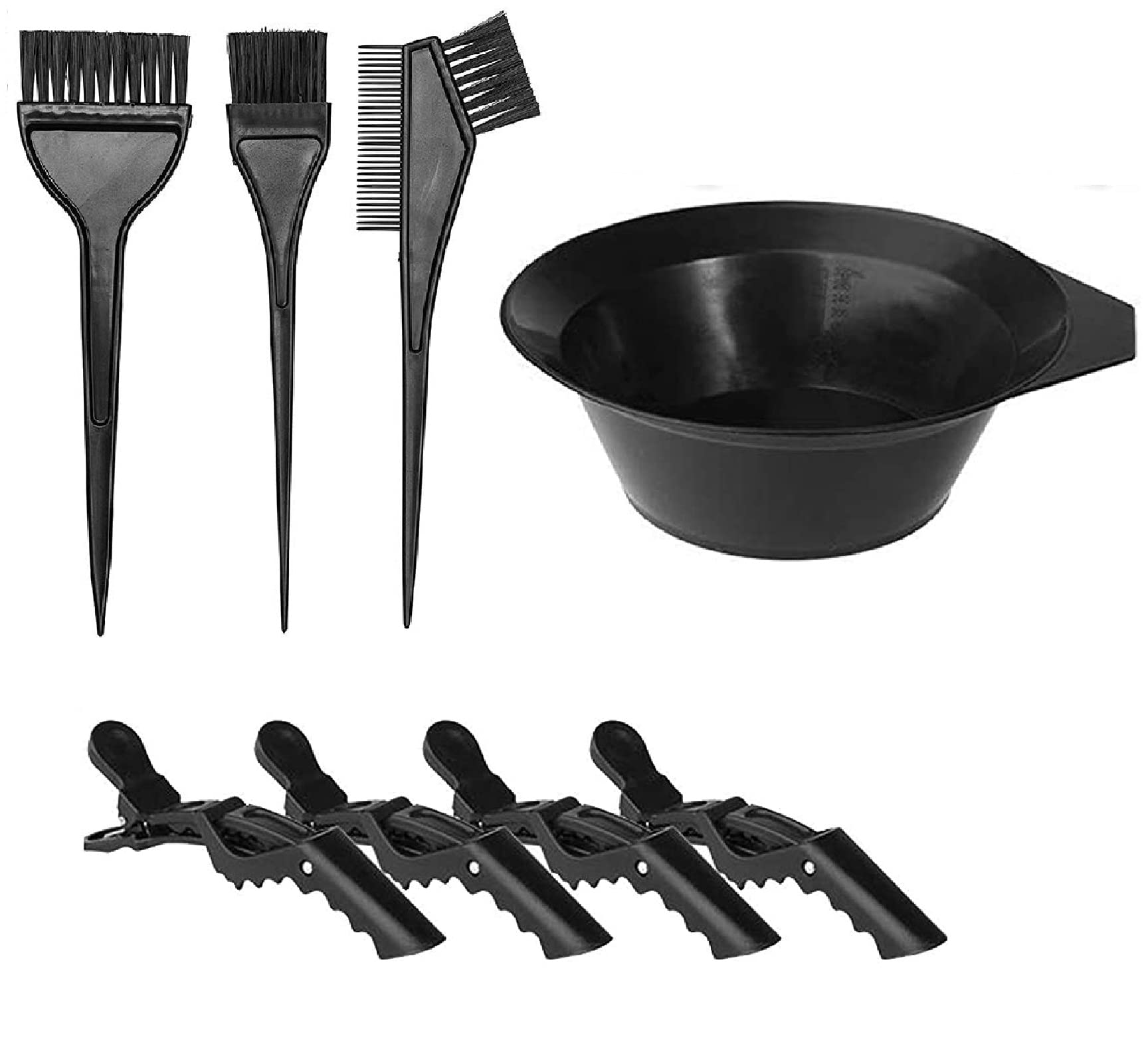 Eltihr 8-Piece Hair Coloring Kit - Professional Hair Dye Brush Set with Tinting Bowl & Alligator Clips for DIY Salon, Bleaching & Home Hair Color - Perfect for At-Home Hair Styling & Salon-Quality Results