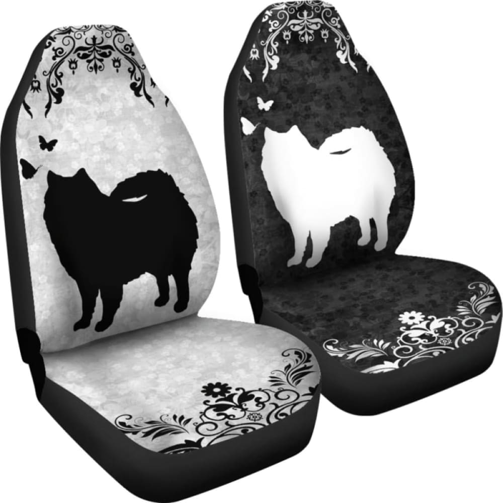 Premium American Eskimo Dog Car Seat Covers - Waterproof Pet Seat Protector for Cars, SUVs & Trucks - Perfect for Travel, Daily Commutes & Outdoor Adventures with Your Pet