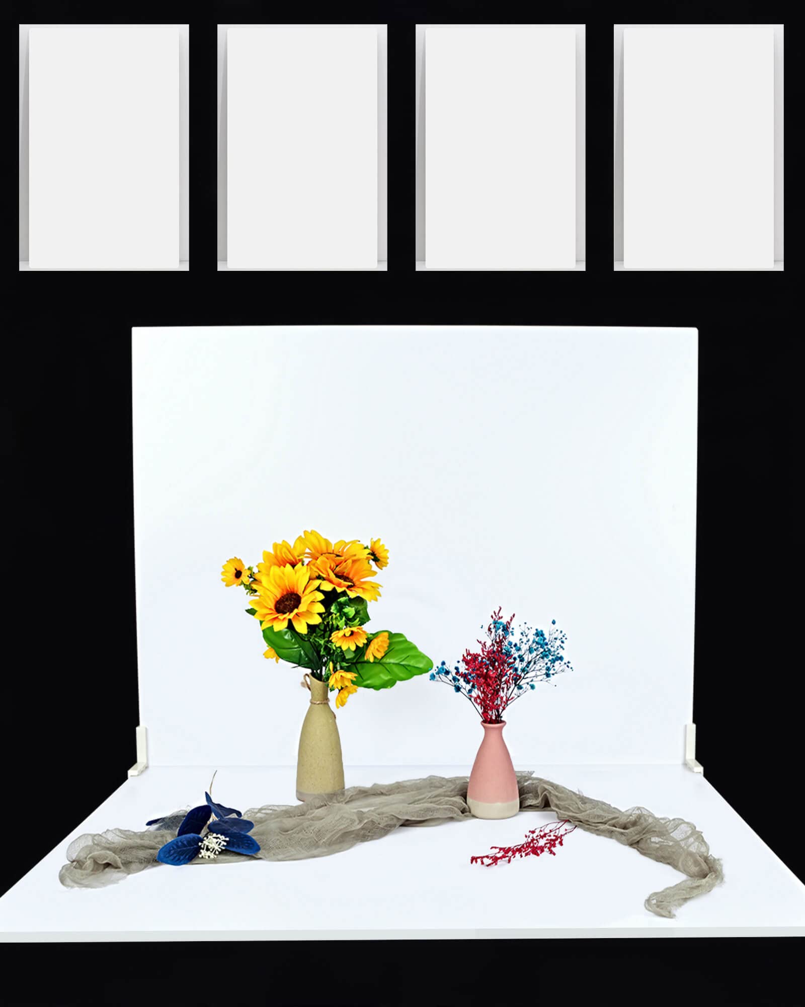 32x24in Double-Sided White Photo Backdrop for Food & Product Photography - Perfect for Flat Lay Shots