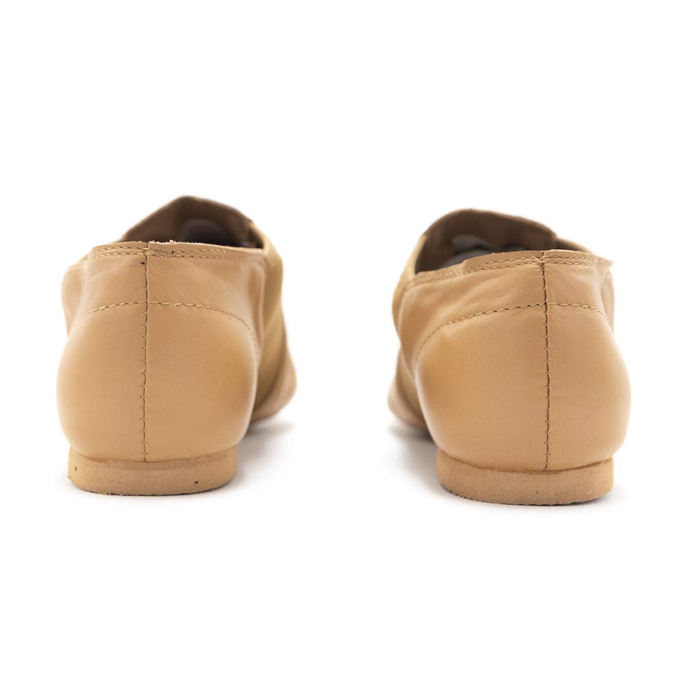 Premium Leather Slip-On Split Sole Jazz Dance Shoes for Women & Men – Comfortable Ballet, Modern, Lyrical Dance Shoes for Practice & Performance