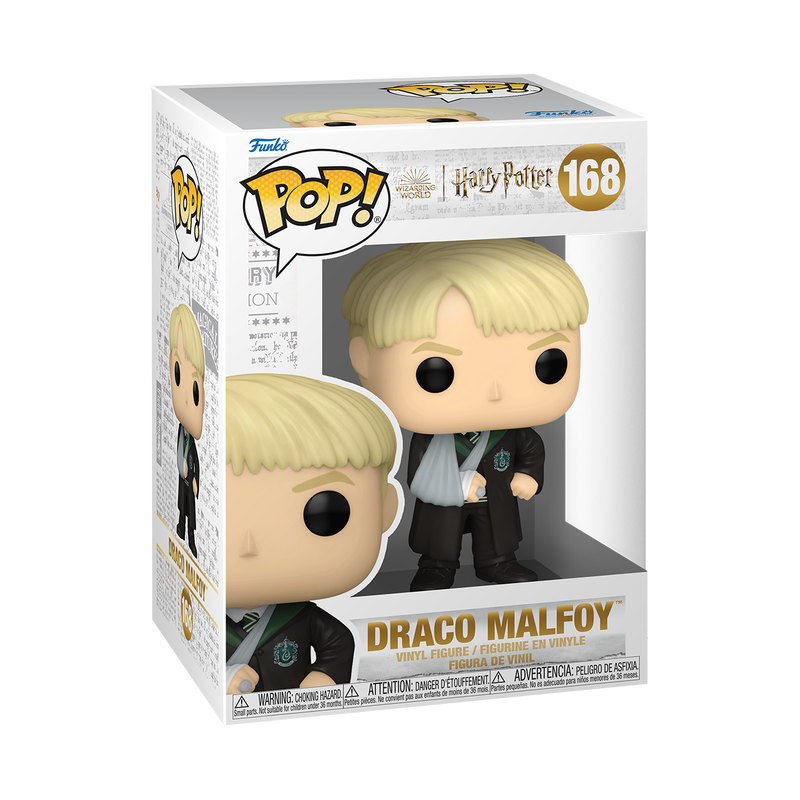 Draco Malfoy Funko Pop! Vinyl Figure #168 - Harry Potter Collectible with Protector Case - Perfect for Display, Gifts & Potterhead Collections