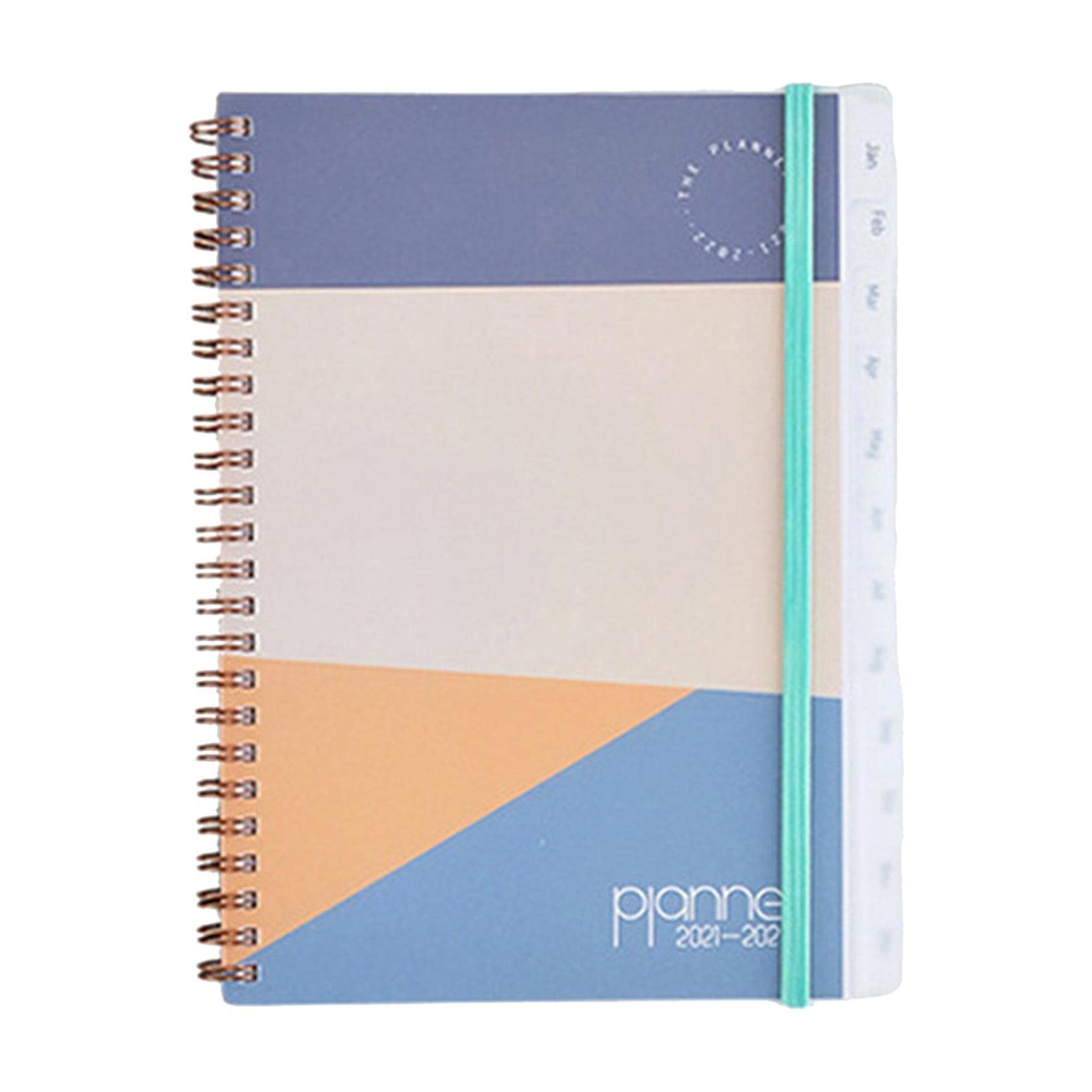 TOPUUTP 2022 Academic Planner with Tabs - A5 Spiral Bound Loose Leaf Calendar Notebook (8.7