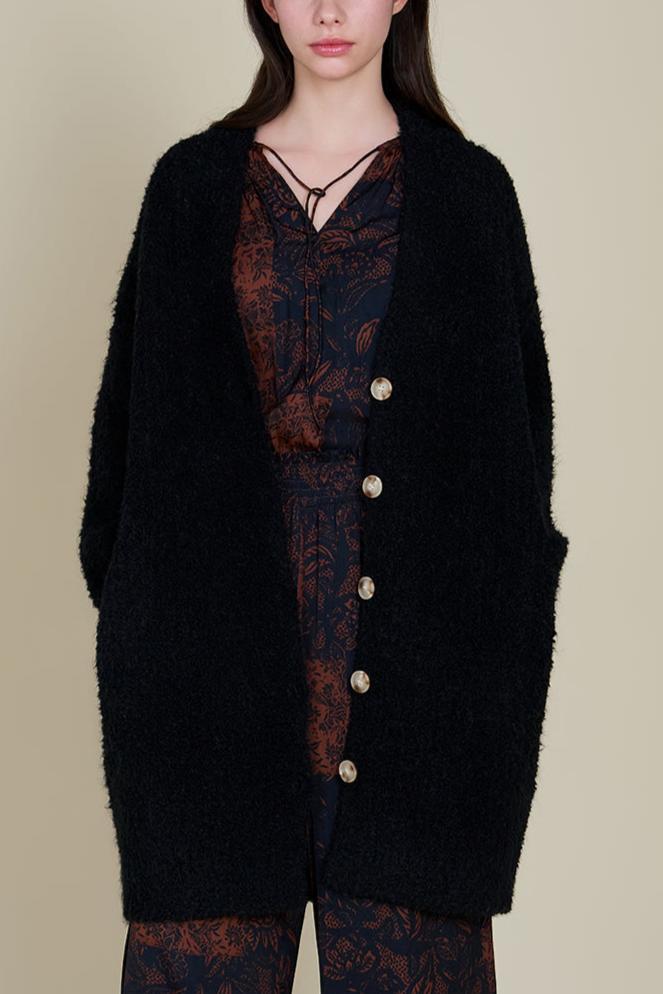 Camden Cardigan for Women - Soft & Cozy Black Knit Sweater | Perfect for Fall, Winter & Casual Outfits