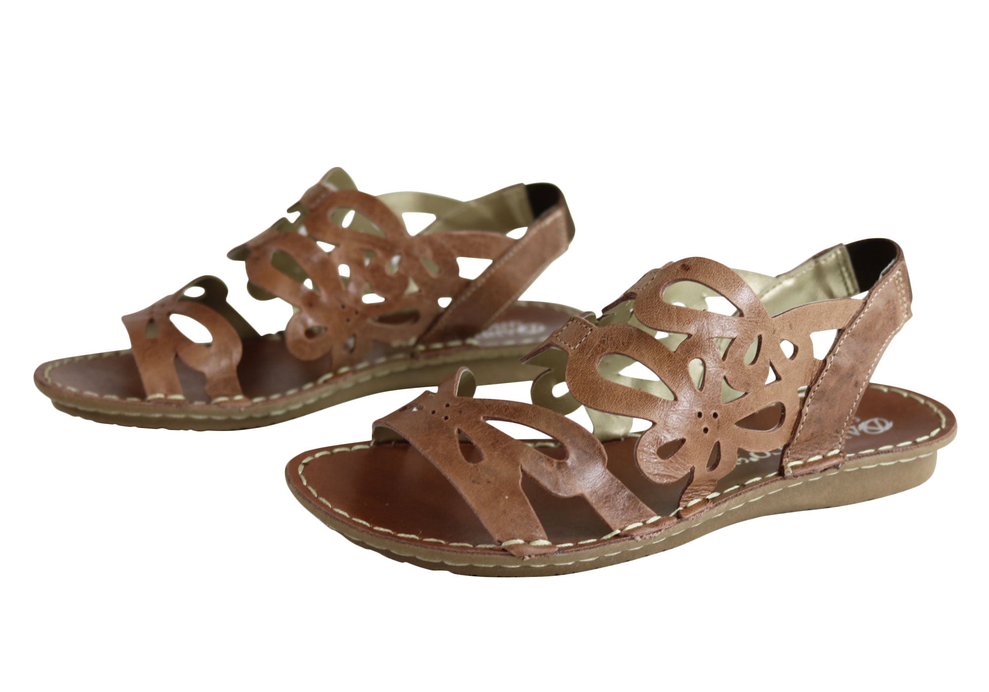 Andacco Desiree Women's Comfortable Flat Leather Sandals - Handmade in Brazil - Perfect for Beach, Vacation & Summer Outfits
